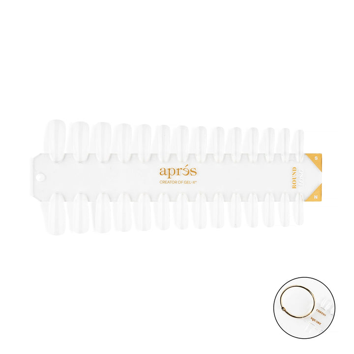 Gel-X Tip Swatch - Natural/Sculpted Round Long