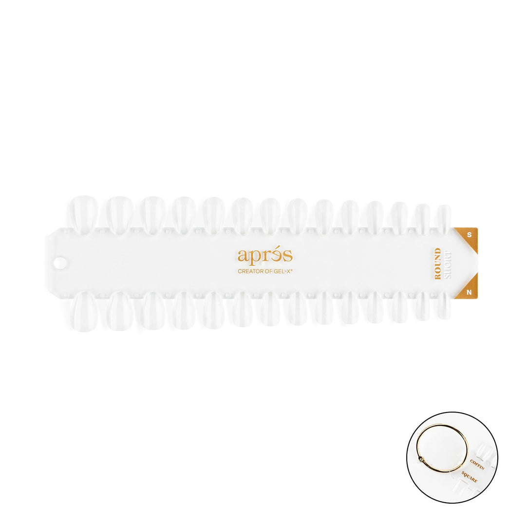 Gel-X Tip Swatch - Natural/Sculpted Round Short