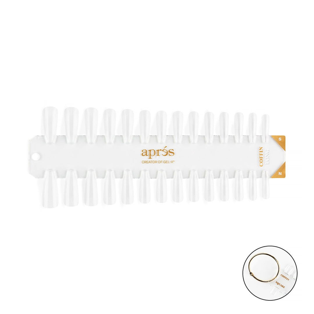 Gel-X Tip Swatch - Natural/Sculpted Coffin Long