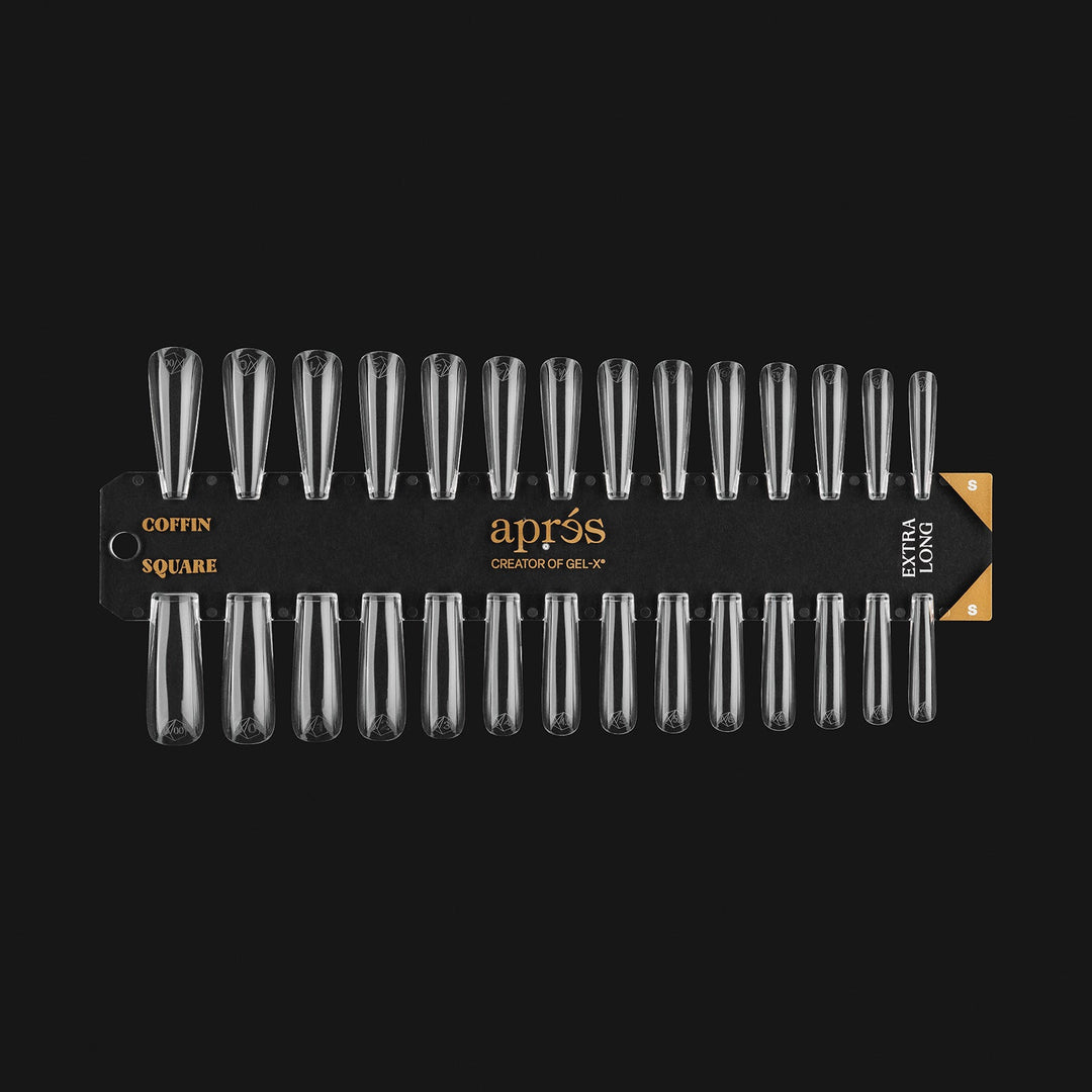 Gel-X Tip Swatch - Sculpted Coffin/Square Extra Long