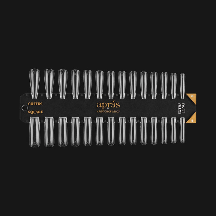 Gel-X Tip Swatch - Sculpted Coffin/Square Extra Long