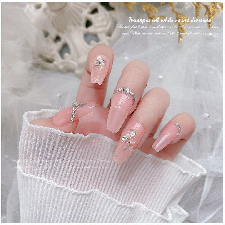 Round Flated Base Mini Rhinestone Silver 1440pcs/Bag - SS8