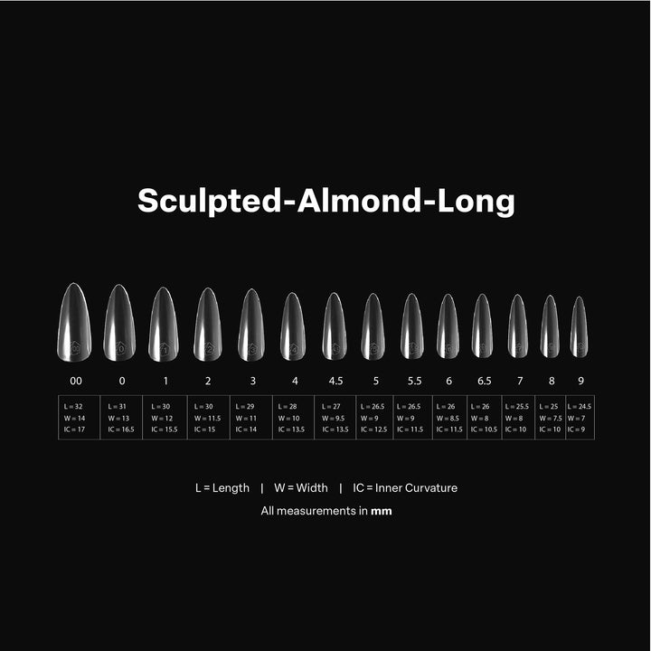 GEL-X® Sculpted Almond Long Box of Tips - Mini (280pcs)