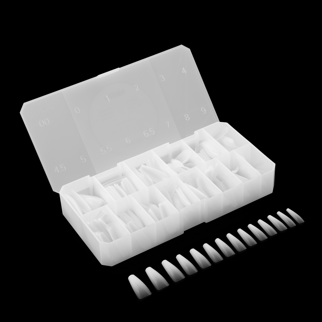 Ombré Gel-X® Sculpted Coffin Long Tip Box of Tips (210pcs)