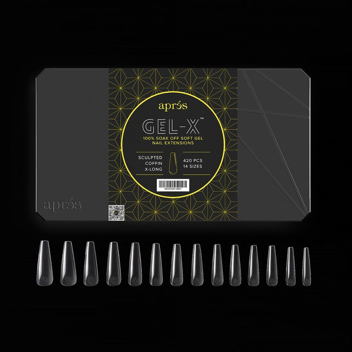 GEL-X® Sculpted Coffin Extra Long Box of Tips - Pro (420pcs)