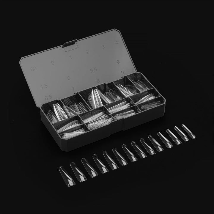 GEL-X® Sculpted Coffin Extra Extra Long Box of Tips - Mini (210pcs)