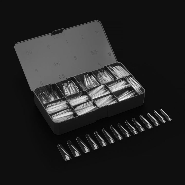 GEL-X® Sculpted Coffin Extra Extra Long Box of Tips - Pro (420pcs)