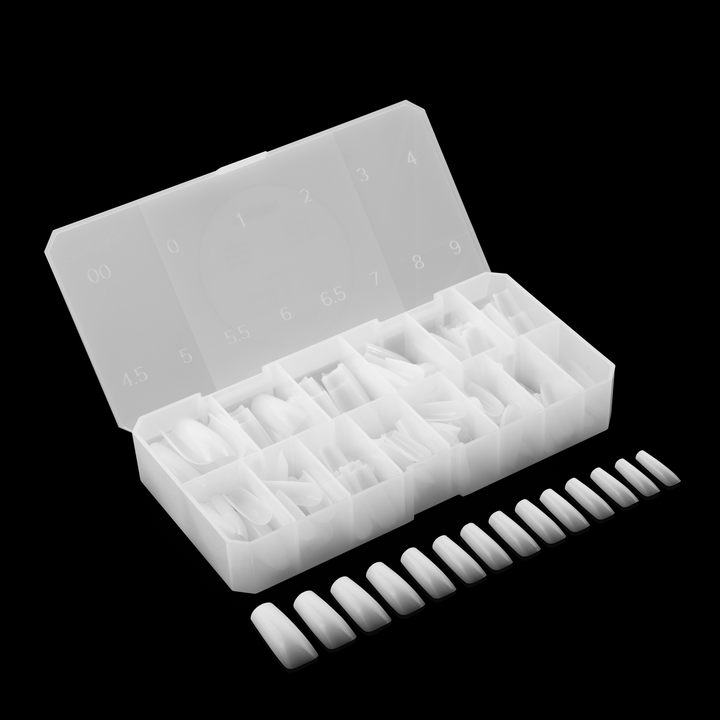 Ombré Gel-X® Sculpted Square Long Tip Box of Tips (210pcs)
