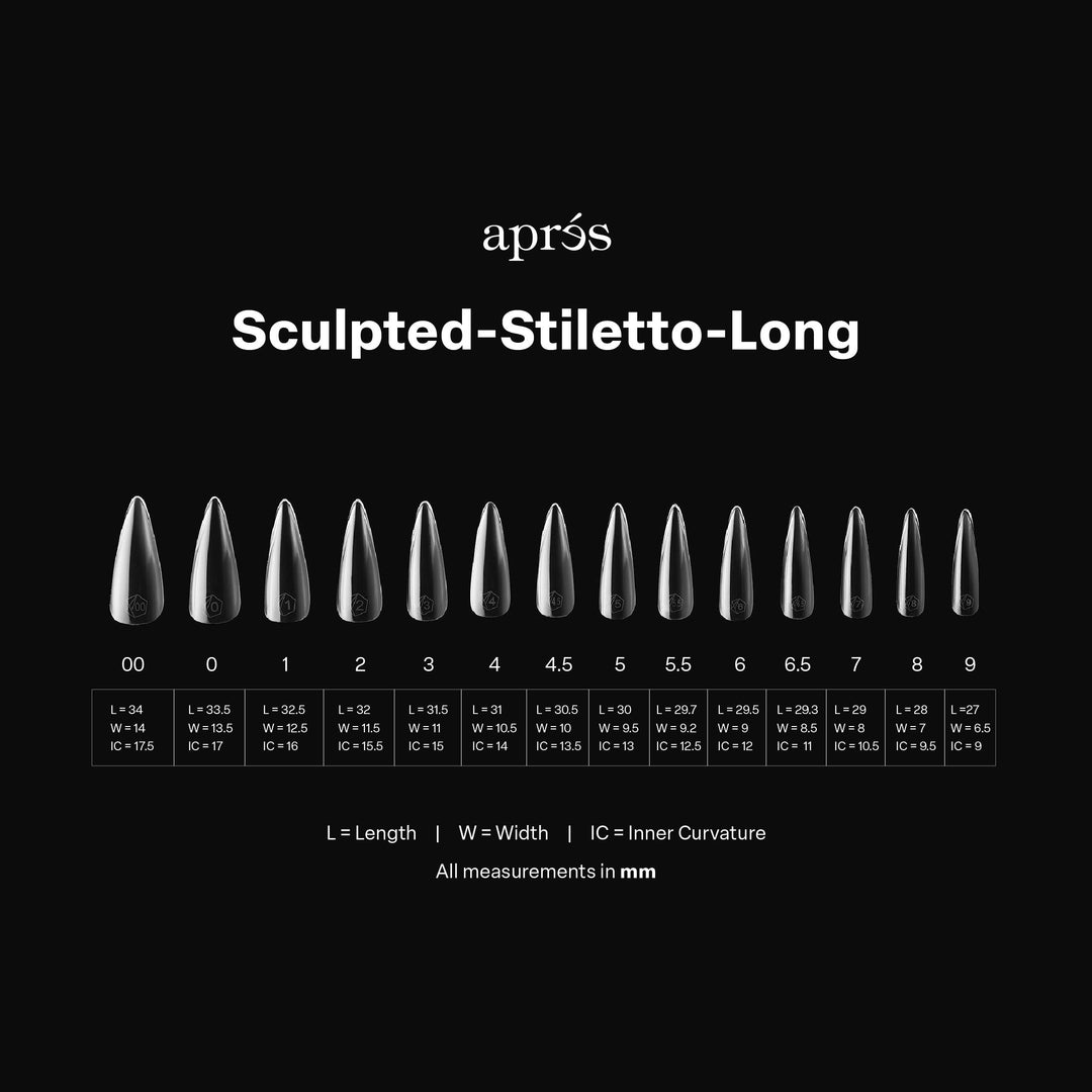 GEL-X® Sculpted Stiletto Long Box of Tips - Pro (600pcs)