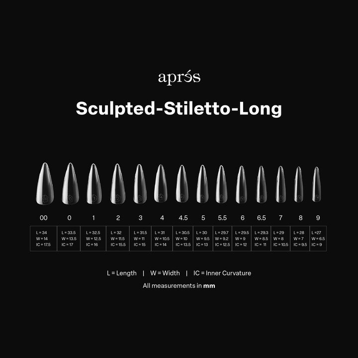 GEL-X® Sculpted Stiletto Long Box of Tips - Pro (600pcs)