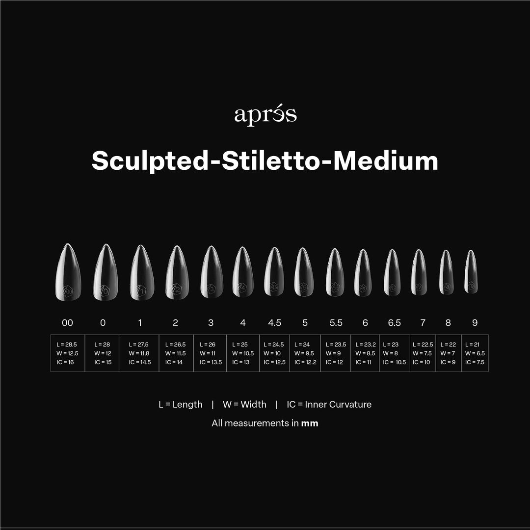GEL-X® Sculpted Stiletto Medium Box of Tips - Mini (280pcs)