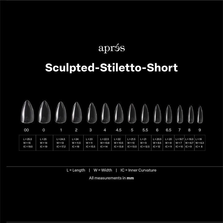 GEL-X® Sculpted Stiletto Short Box of Tips - Pro (600pcs)