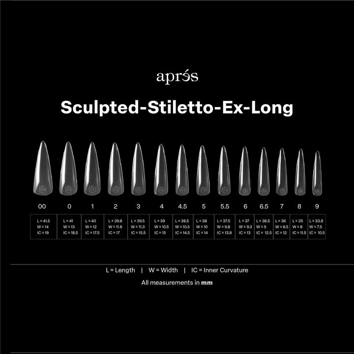Hộp Móng Giả Gel-X® Sculpted Stiletto Extra Extra Long – Pro (420 móng)