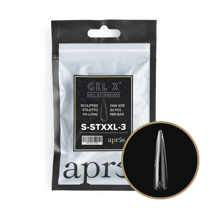 GEL-X® Sculpted Stiletto Extra Extra Long Refill Bag (30pcs)