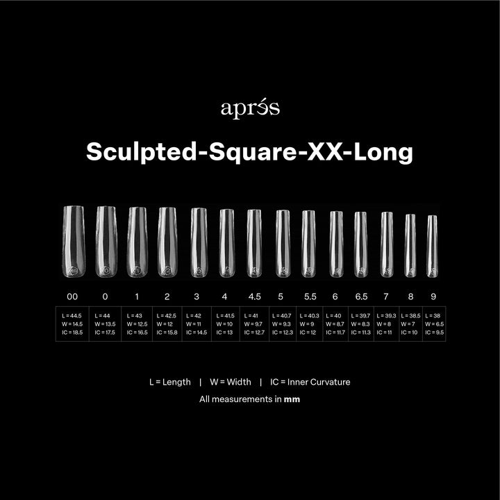 GEL-X® Sculpted Square Extra Extra Long Box of Tips - Mini (210pcs)