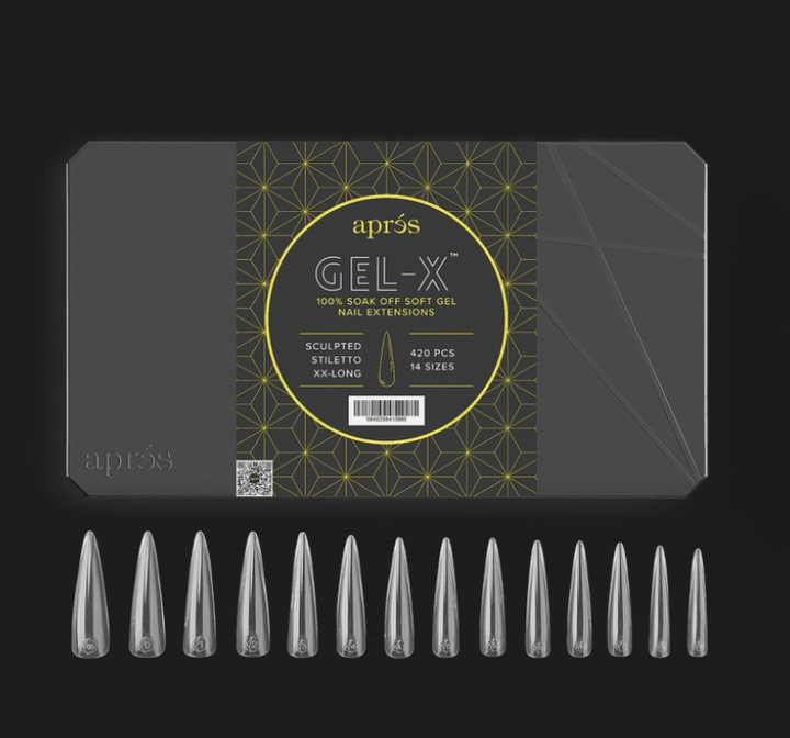 Hộp Móng Giả Gel-X® Sculpted Stiletto Extra Extra Long – Pro (420 móng)