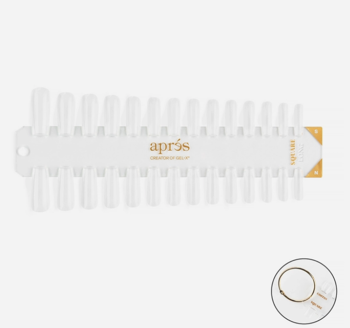 Gel-X Tip Swatch - Natural/Sculpted Square Long