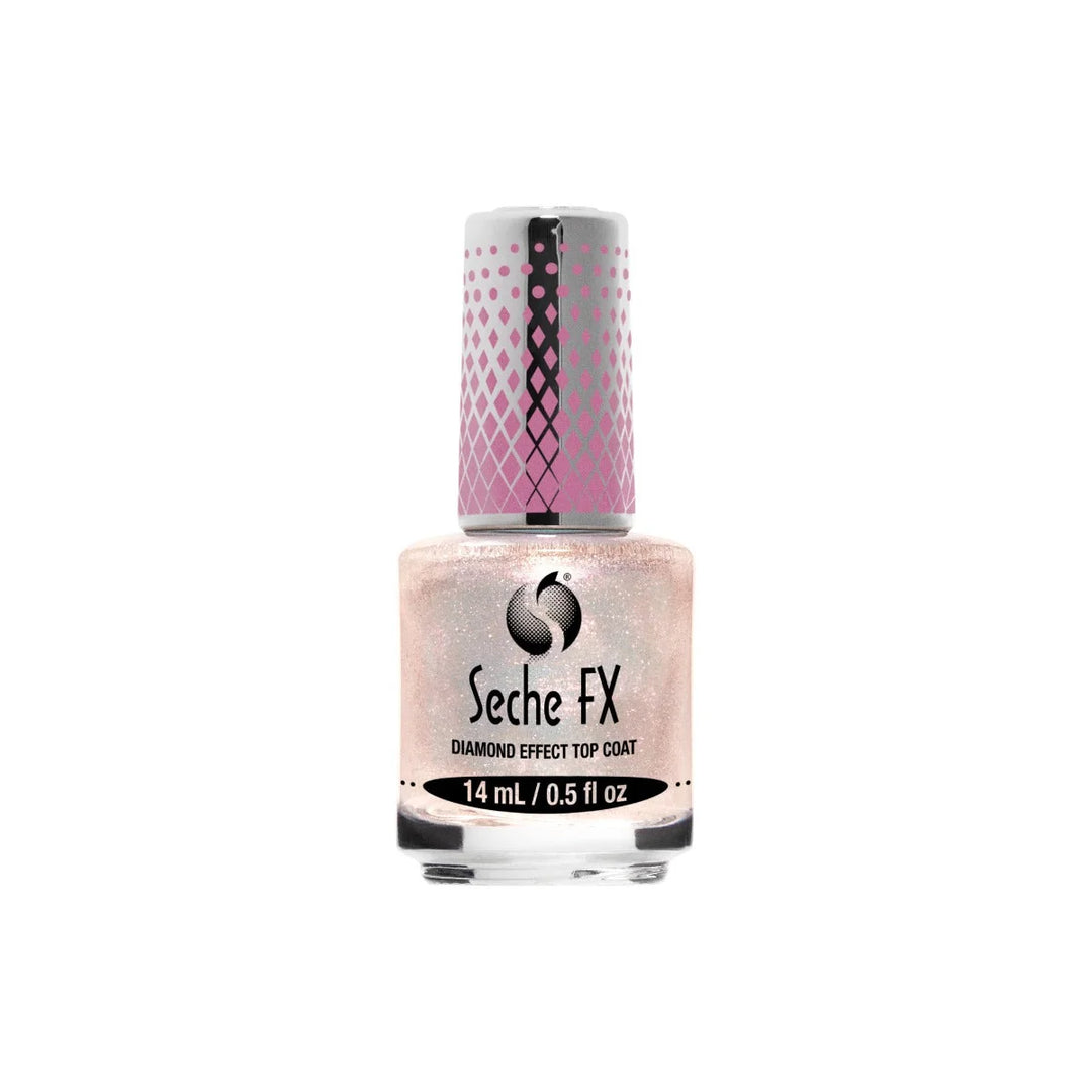 Seche Vite Seche FX Diamond Effect Top Coat - Pink - Gel Top Coat