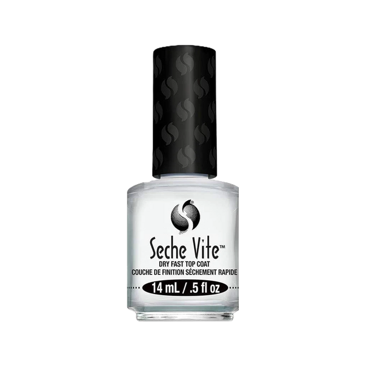 Seche Vite Dry Fast Top Coat bottle, 14 ml / 0.5 fl oz