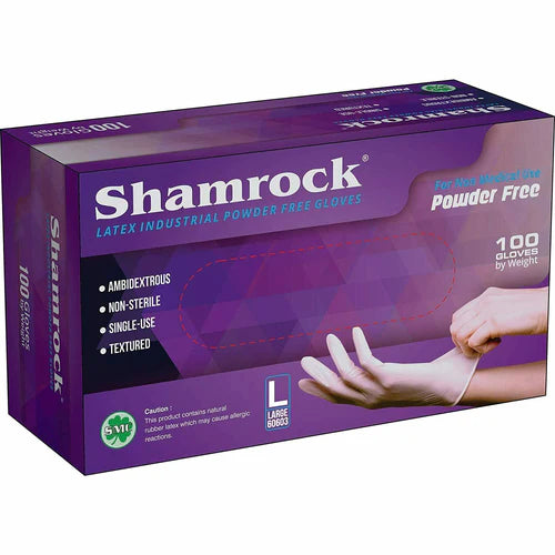 Shamrock Latex Gloves Powder free