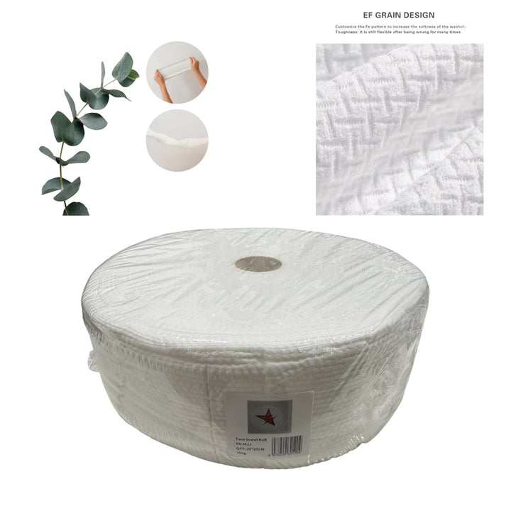 Silver Star disposable face towel roll, roll and embossed texture