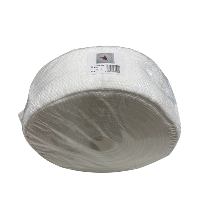 Silver Star disposable face towel roll, roll with FH-MJJ label, 20 x 20 cm, 700 g