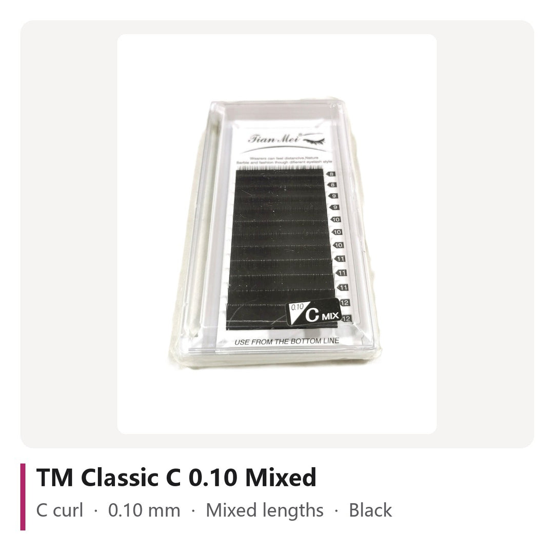 TM Classic Lash Extensions C 0.10 Mixed, tray photo