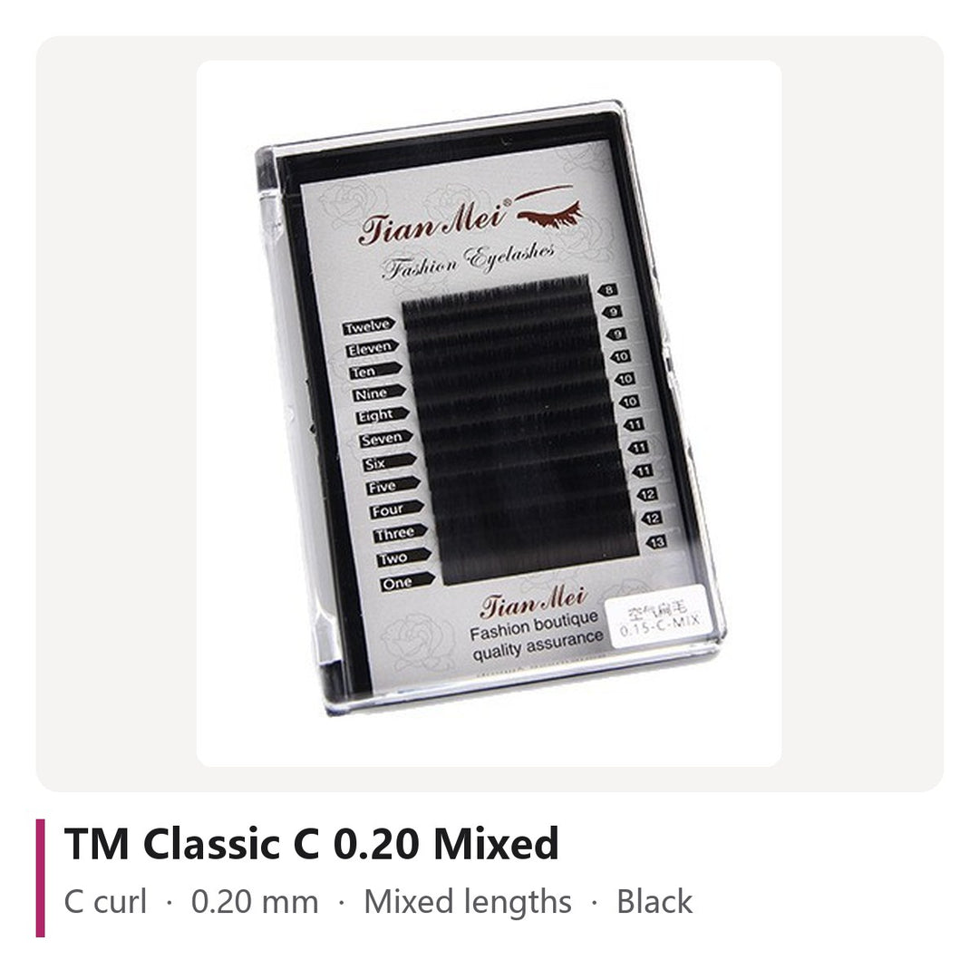 TM Classic Lash Extensions C 0.20 Mixed, tray photo