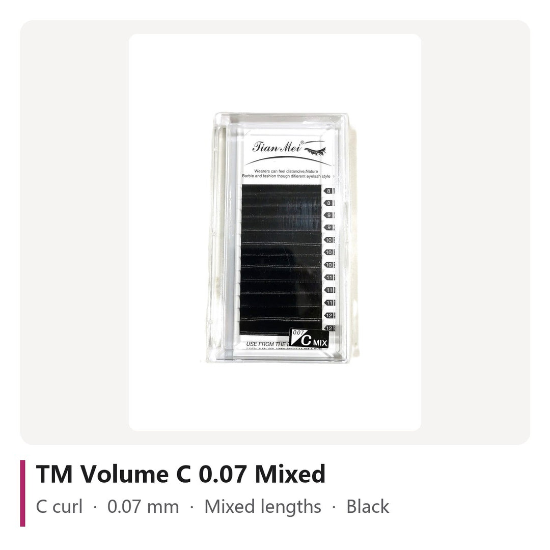 TM Volume Lash Extensions C 0.07 Mixed, tray photo