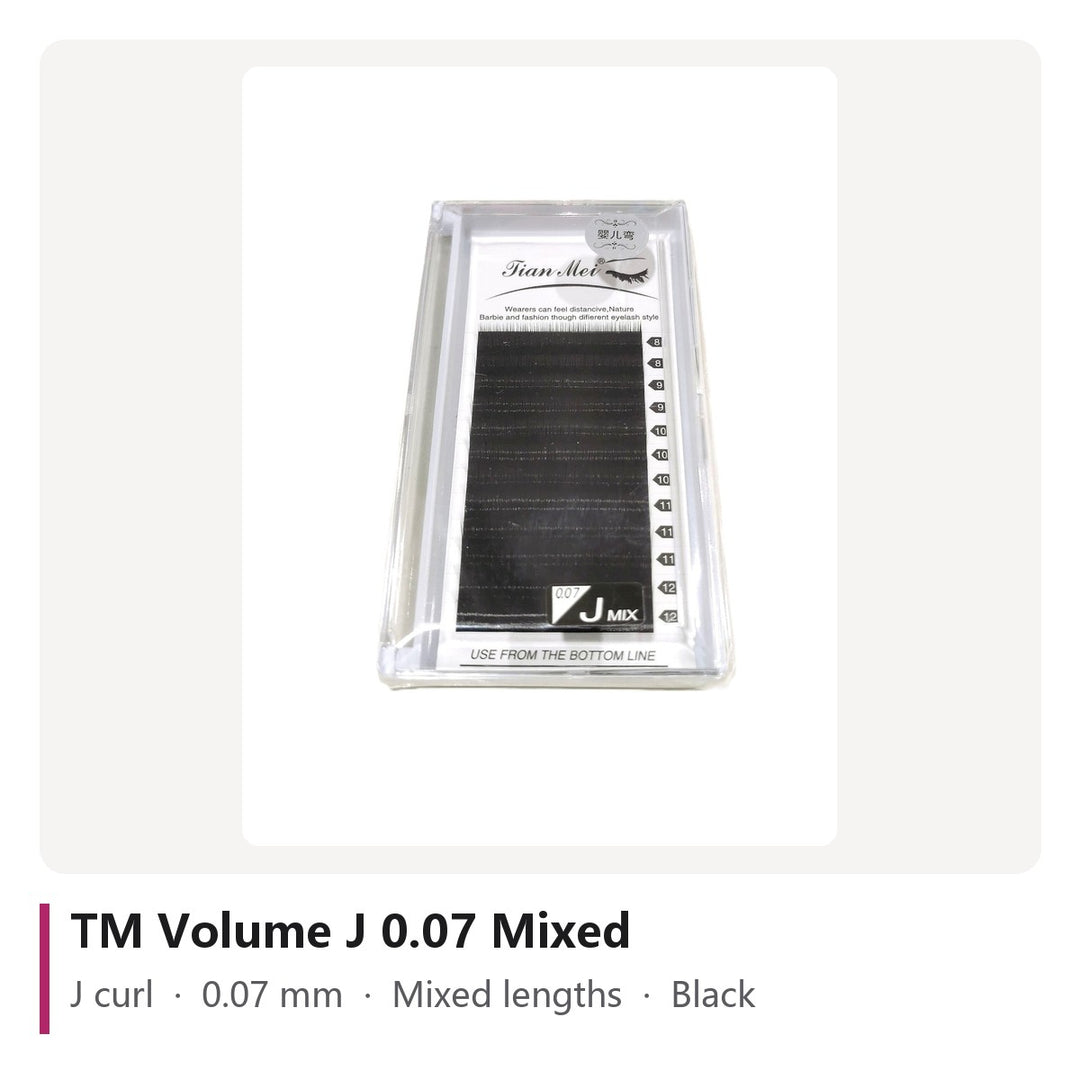 TM Volume Lash Extensions J 0.07 Mixed, tray photo