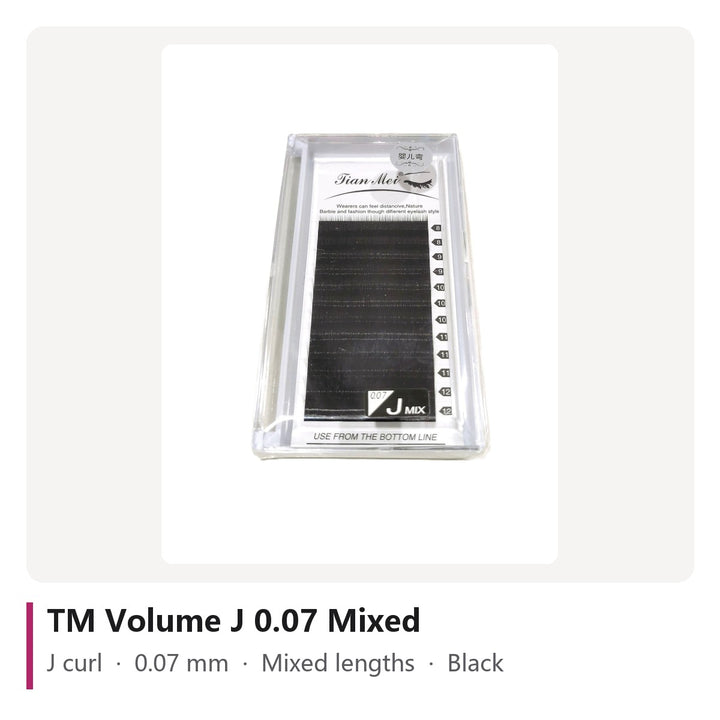 TM Volume Lash Extensions J 0.07 Mixed, tray photo