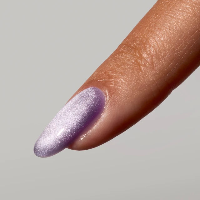 The GelBottle Late Checkout Magnetic on a nail