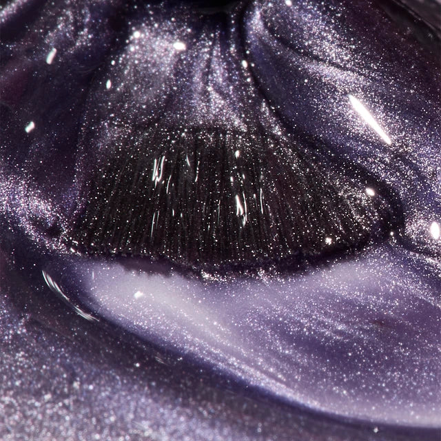 The GelBottle Late Checkout Magnetic texture close-up with brush