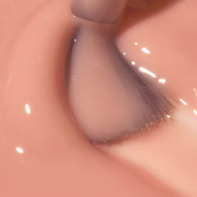 The GelBottle Fibre BIAB 19 texture close-up with brush