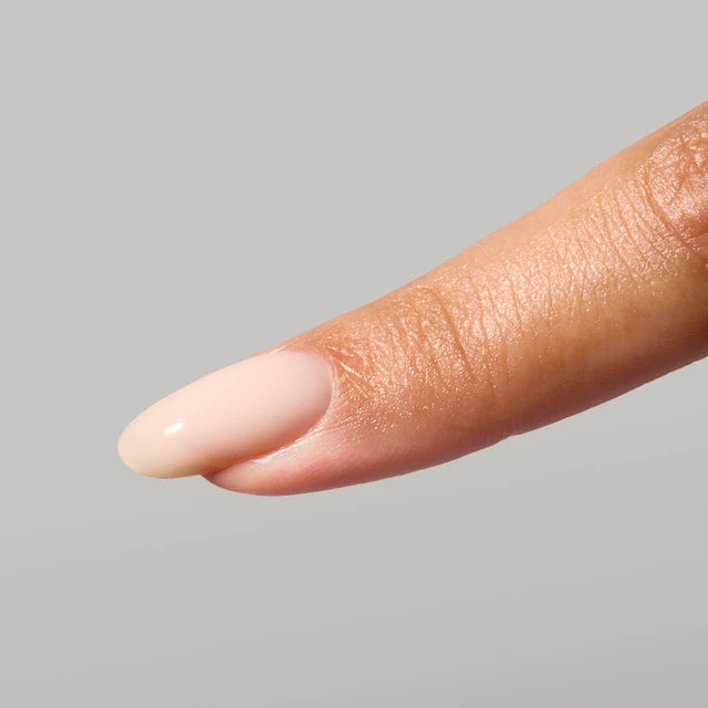 The GelBottle Fibre BIAB Dolly on a nail