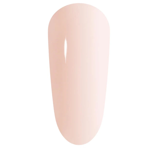 The GelBottle Fibre BIAB Dolly colour swatch: light pink with a hint of white
