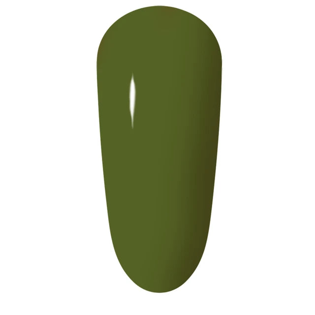 The GelBottle Gel Polish Minibar colour swatch: deep olive green