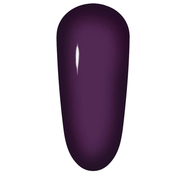 The GelBottle Gel Polish Penthouse colour swatch: deep purple with a glassy, semi-opaque finish