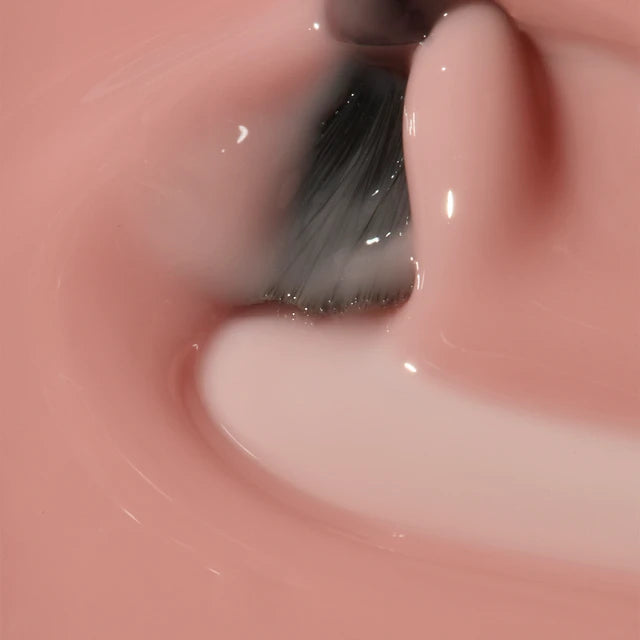 The GelBottle Hard BIAB 18 texture close-up with brush