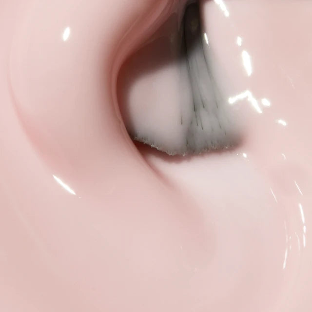 The GelBottle Hard BIAB Lady texture close-up with brush
