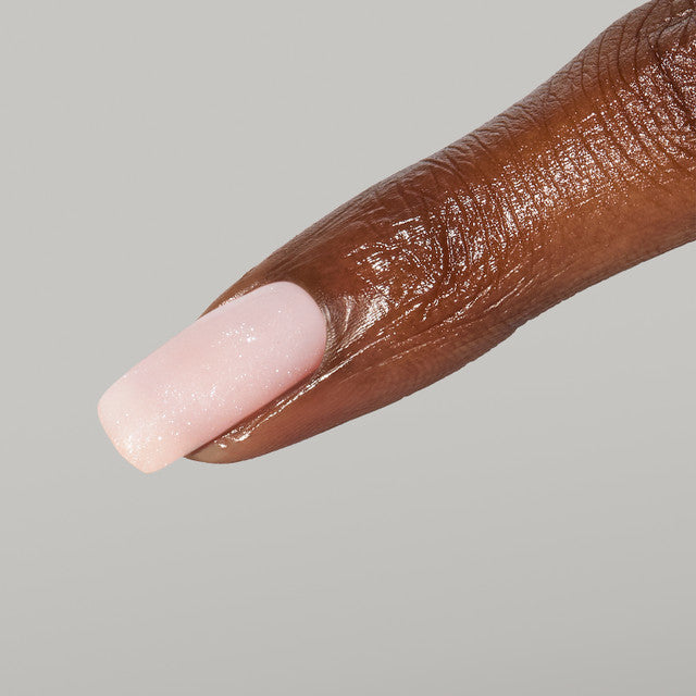 The GelBottle Hard BIAB Plush on a nail
