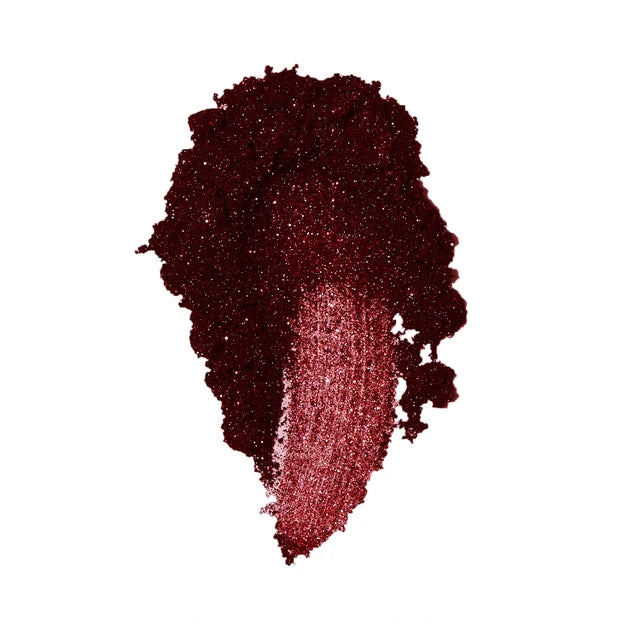The GelBottle Ruby Chrome Pigment loose powder swatch: red chrome