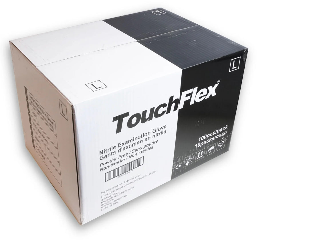 Găng tay Nitrile Touch Flex màu đen 10 hộp/thùng