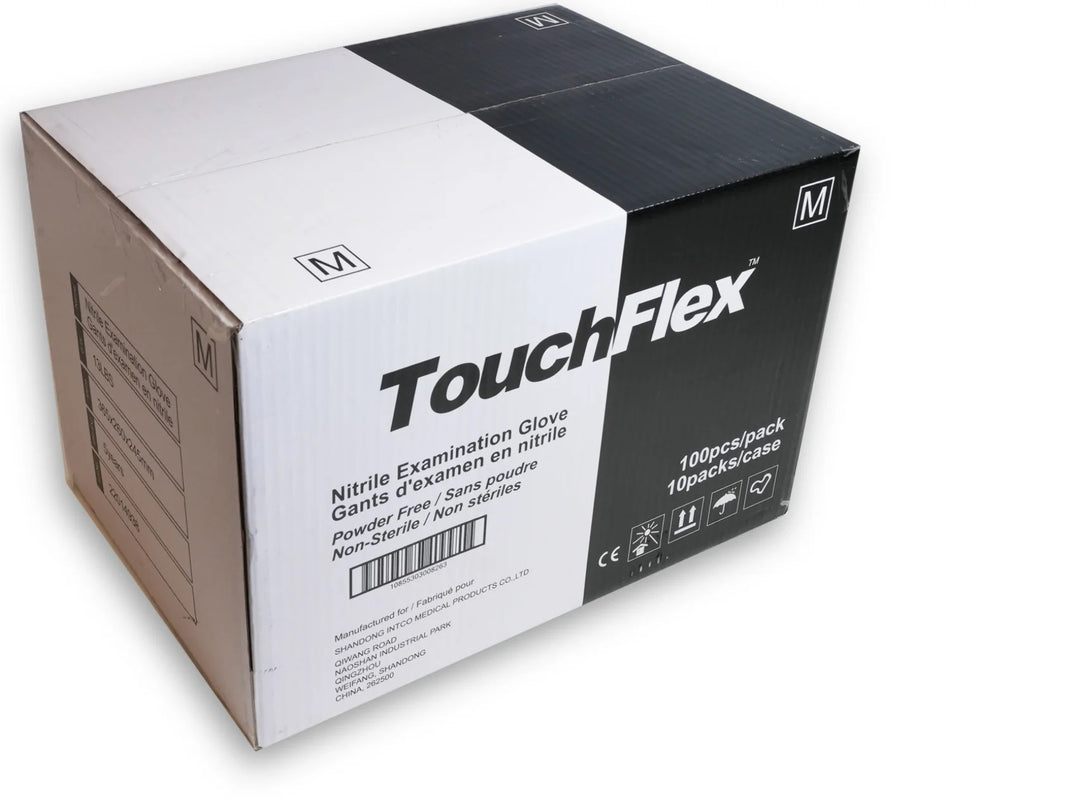 Găng tay Nitrile Touch Flex màu đen 10 hộp/thùng