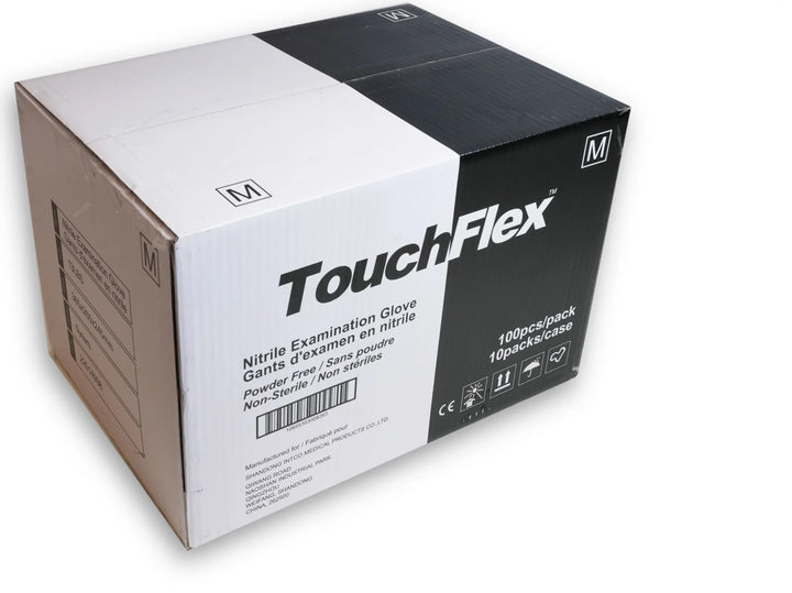 Găng tay Nitrile Touch Flex màu đen 10 hộp/thùng
