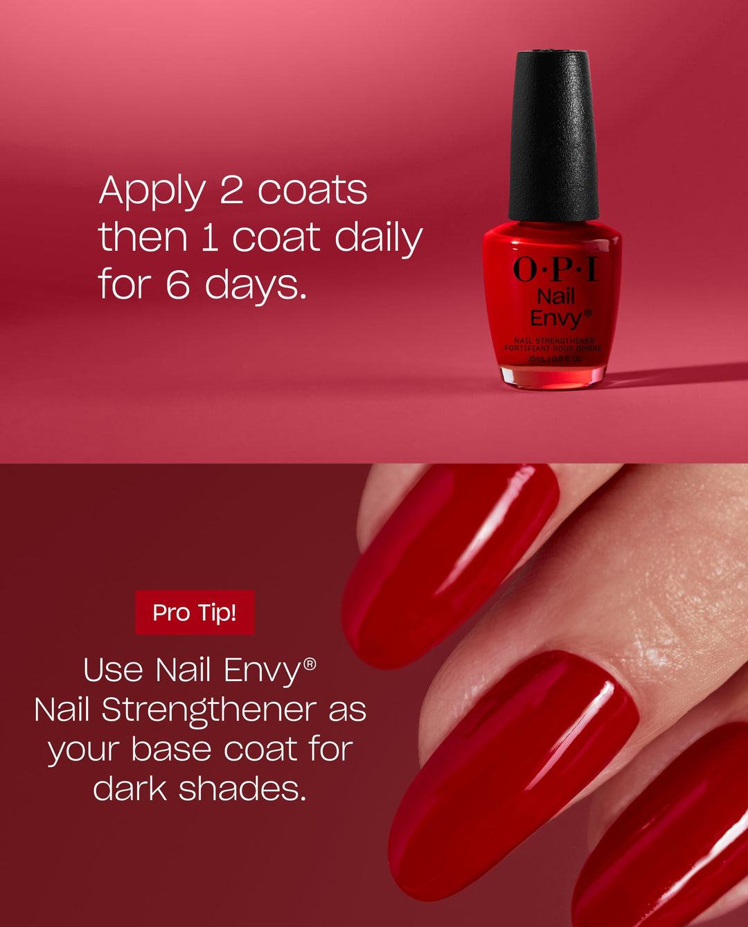 OPI Nail Envy 经典红加固甲油 15ml
