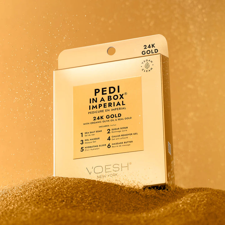 Voesh Pedi in a Box Imperial 6 Step 24K Gold