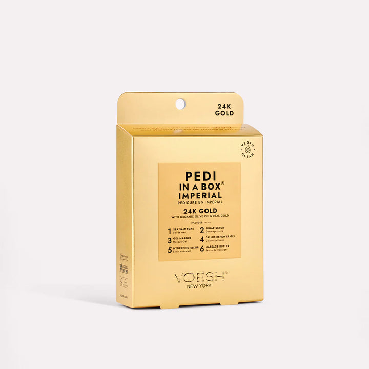 Voesh Pedi in a Box Imperial 6 Step 24K Gold