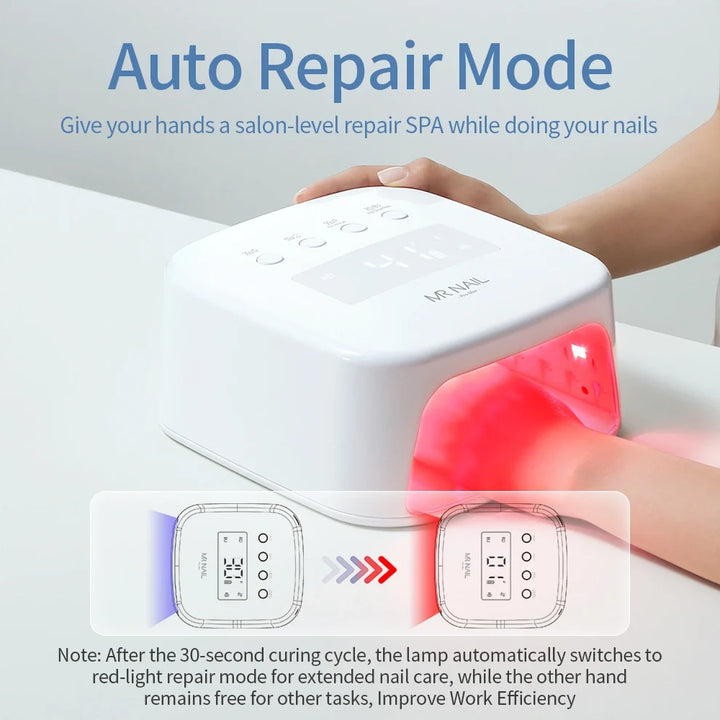Mr Nail W215 Pro Max Nail Lamp Full Set ( Lamp+Battery+Station+Remote)