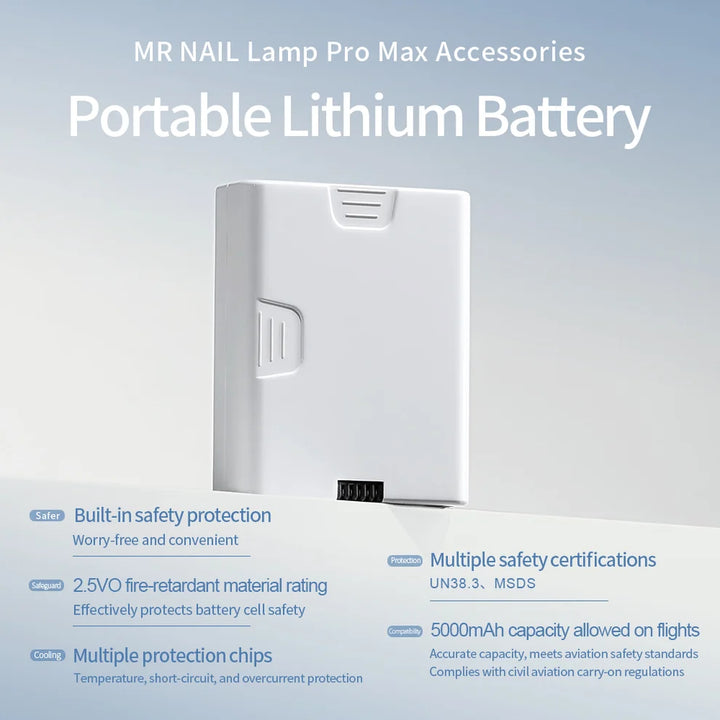 Mr Nail W215 Pro Max Nail Lamp Full Set ( Lamp+Battery+Station+Remote)